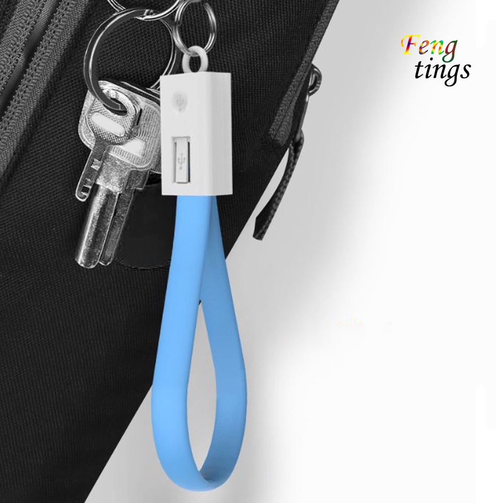 Dây cáp sạc Micro USB/Type-C có móc khóa cho Android iPhone