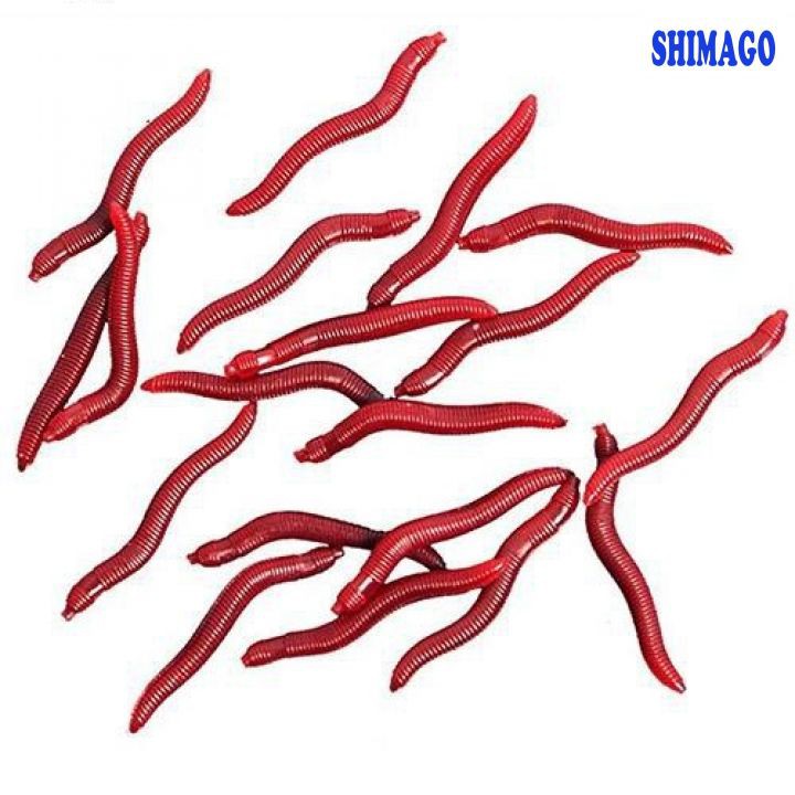 Set 100 Mồi Câu Cá Giả Hình Giun Đất