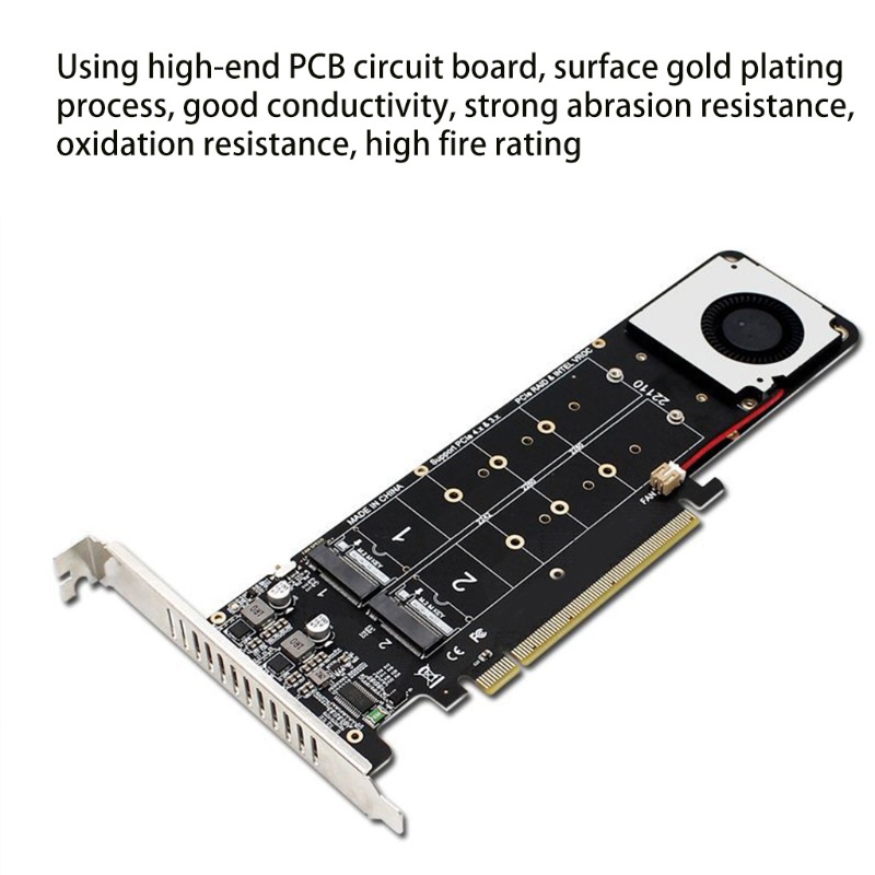 Card Mở Rộng 14000Mb / s NVME Cho M.2 NVME Key Sang PCIE 4.0 X16 RAID 0