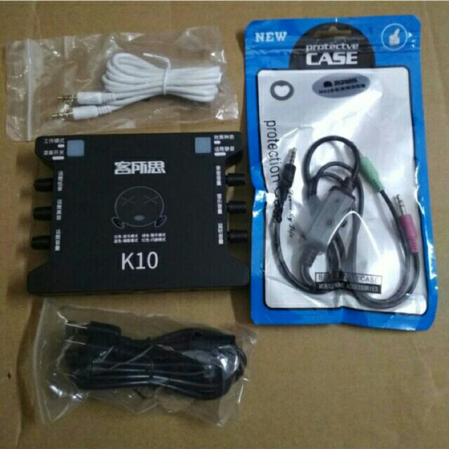 [Mã ELHACE giảm 4% đơn 300K] Combo bộ hát livestream mic BM900 và sound card K10