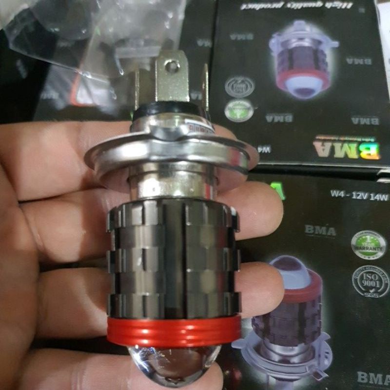 Bóng led Bma cos vàng pha trắng hàng loại 1 có cho drem way cũ và chân H4