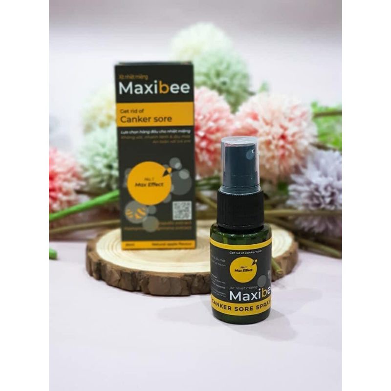 Xịt họng keo ong Maxibee hỗ trợ gảm đau rát họng, ho, khản tiếng cho trẻ em và người lớn chai 20ml
