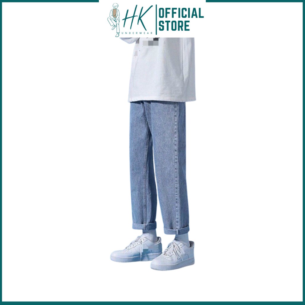 Quần Jean Baggy Nam Ống Rộng Chất Bò, Quần Baggy Nam Ống Suông là HK JB01