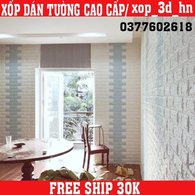 GI MIẾNG XỐP DÁN TƯỜNG 3D CHỐNG ẨM cách thức thức ÂM bí quyết thức NHIỆT KT 70cm x 77cm DÀY 3MM 37 7