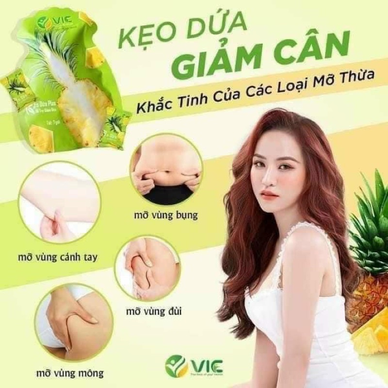 Kẹo dứa giảm cân vic dứa plus