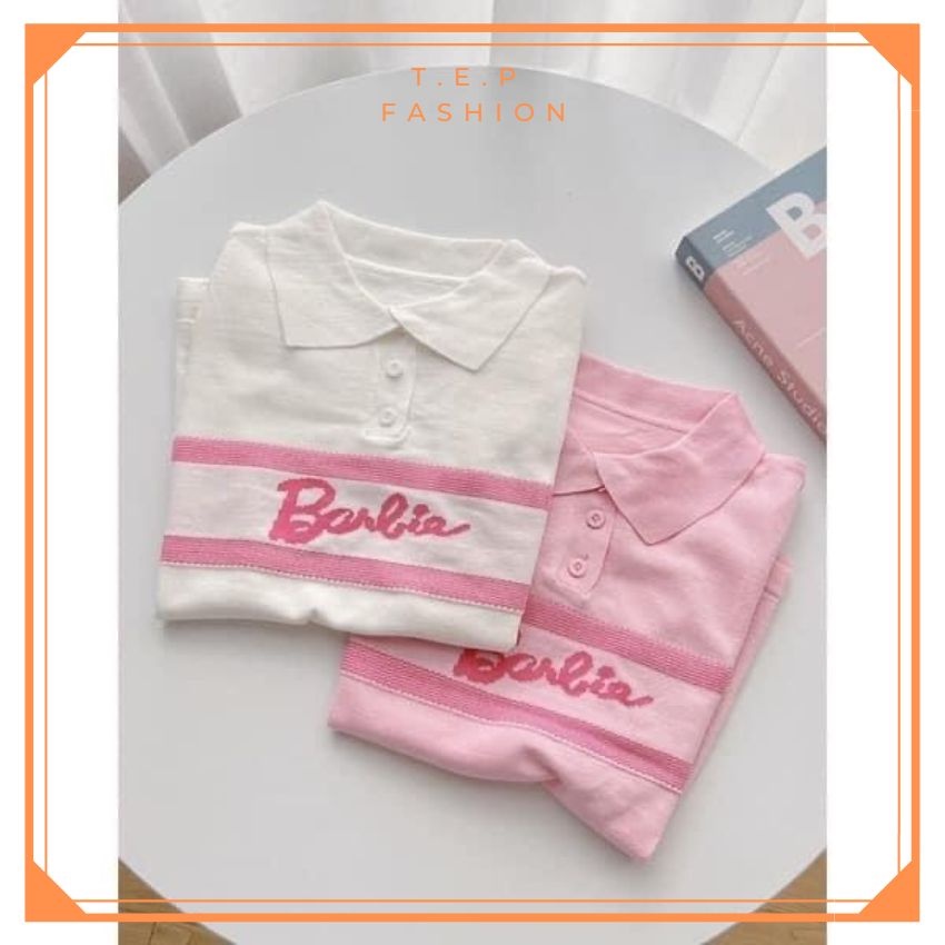 Áo Polo Nữ Dệt Kim Cộc Tay Len Mongtogi BARBIE TEP AT021