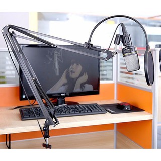 Chân đế micro kẹp bàn cỡ lớn không dây