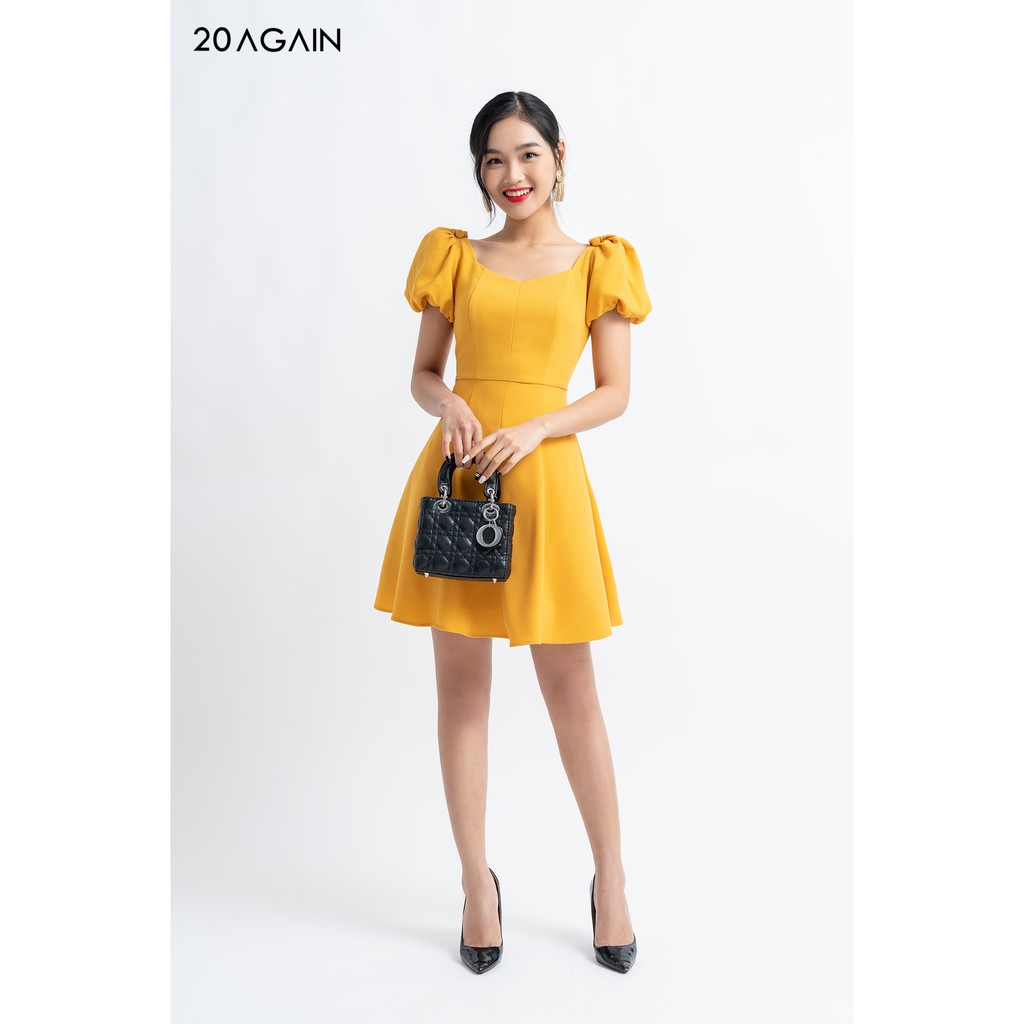 Đầm Tay Bồng Đính Cúc - 20AGAIN - DEA1101 | BigBuy360 - bigbuy360.vn