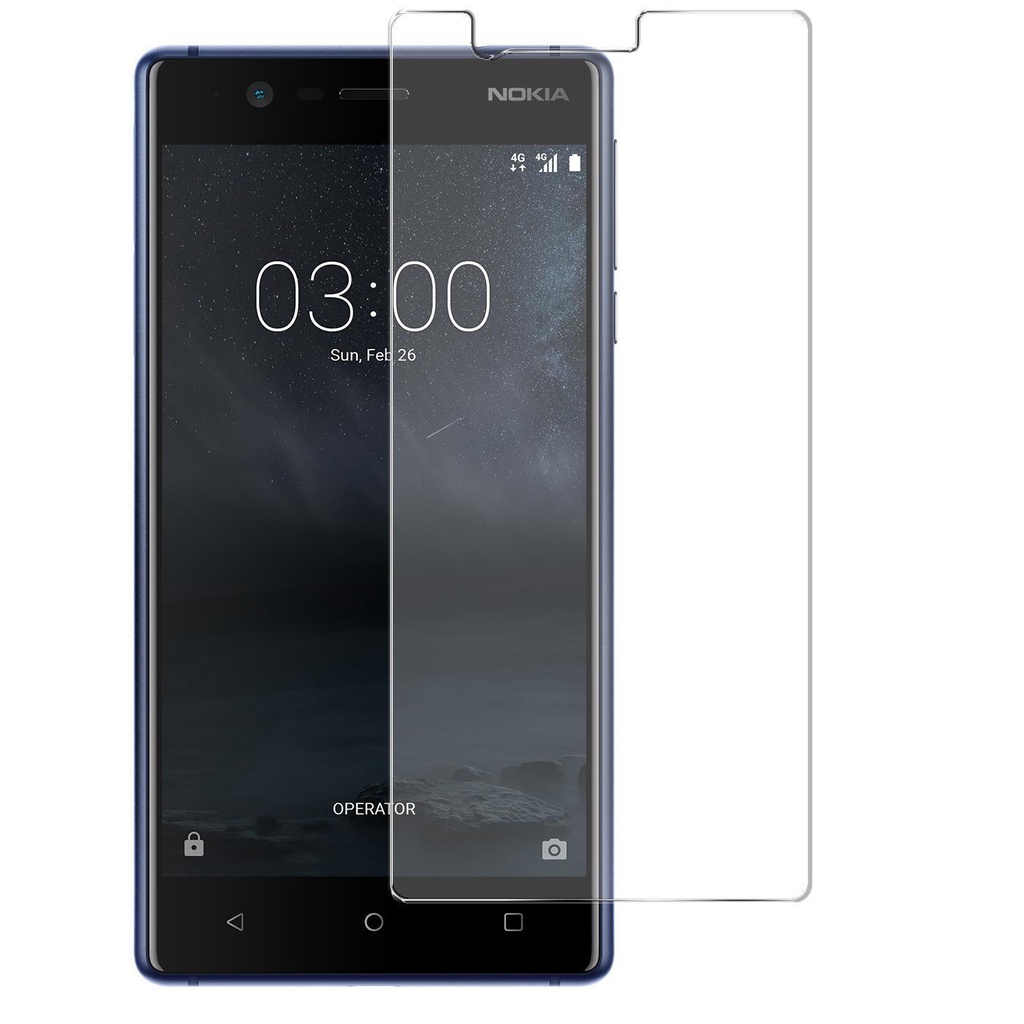 [Ảnh Thật] Kính CL Nokia 3- Cường Lực 2.5D Không FULL, 9H-0.26mm