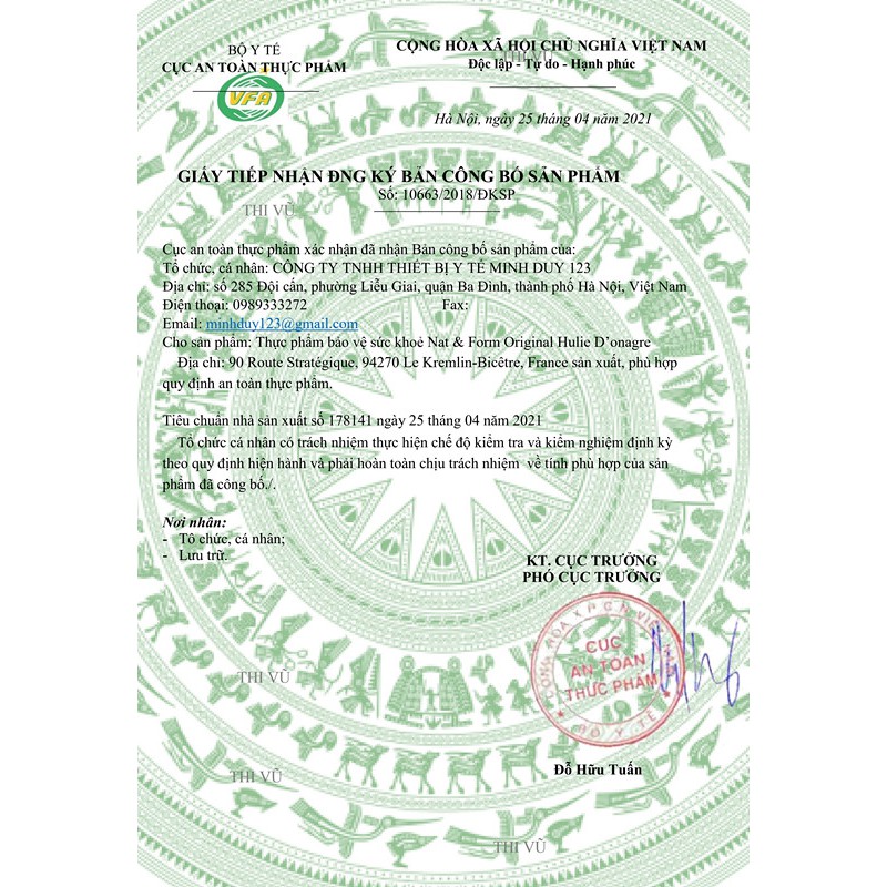 Tinh dầu hoa anh thảo Nat & Form Original Hulie D’onagre Pháp - Thi Vũ | BigBuy360 - bigbuy360.vn