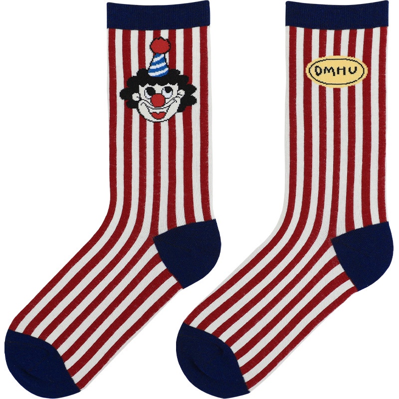 Vớ WAFNHA D176 cotton họa tiết hoạt hình dễ thương nhiều màu sắc