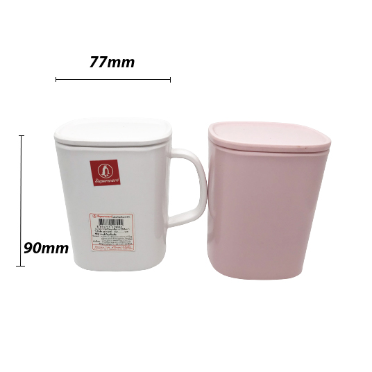 Ca ăn dặm cho bé có quai và nắp đậy Melamine Superwave Thái Lan C745-3