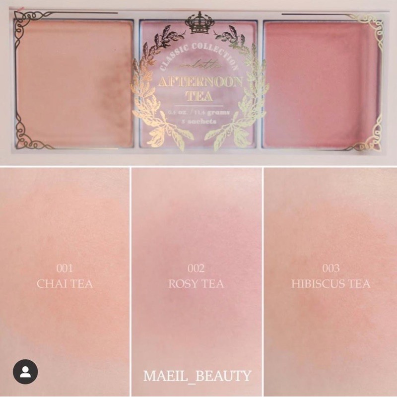 Phấn Má hồng 3in1 Afternoon Tea Blusher Palette Chai Tea