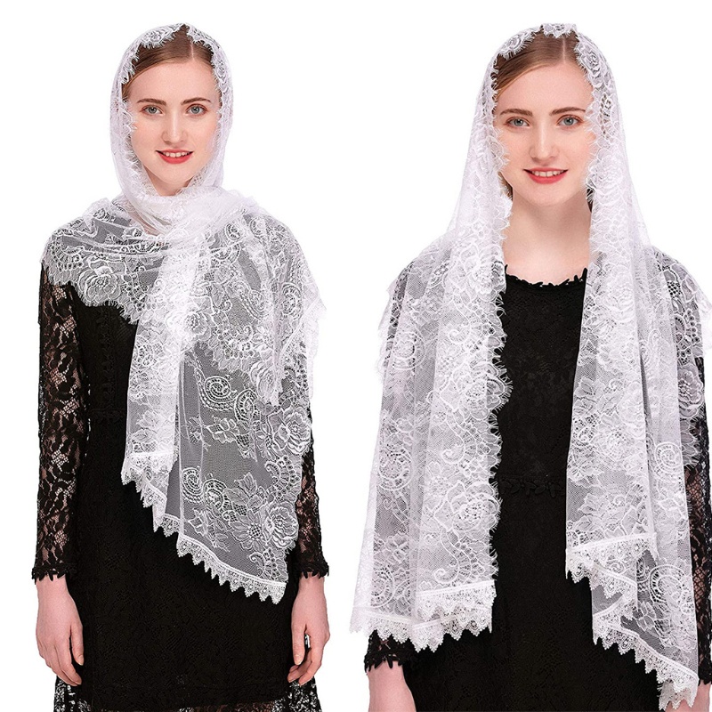 Mạng Che Mặt Phối Ren Hoa Cho Nữ