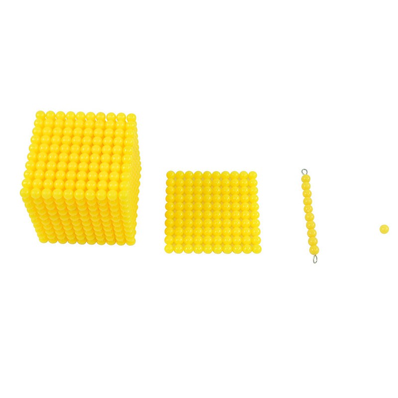 Khối hạt cườm 1000 bang hat cườm - giáo cụ montessori