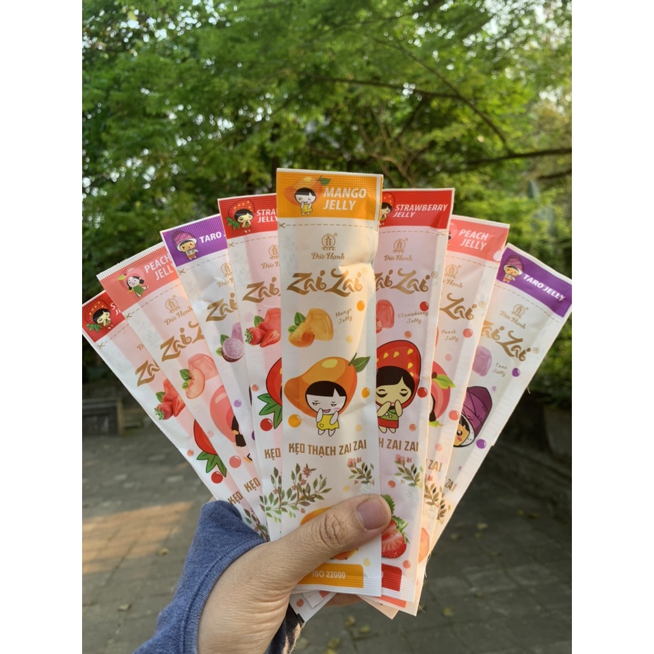 KẸO THẠCH ZAI ZAI ĐỨC HẠNH HOA QUẢ MIX 0.5KG