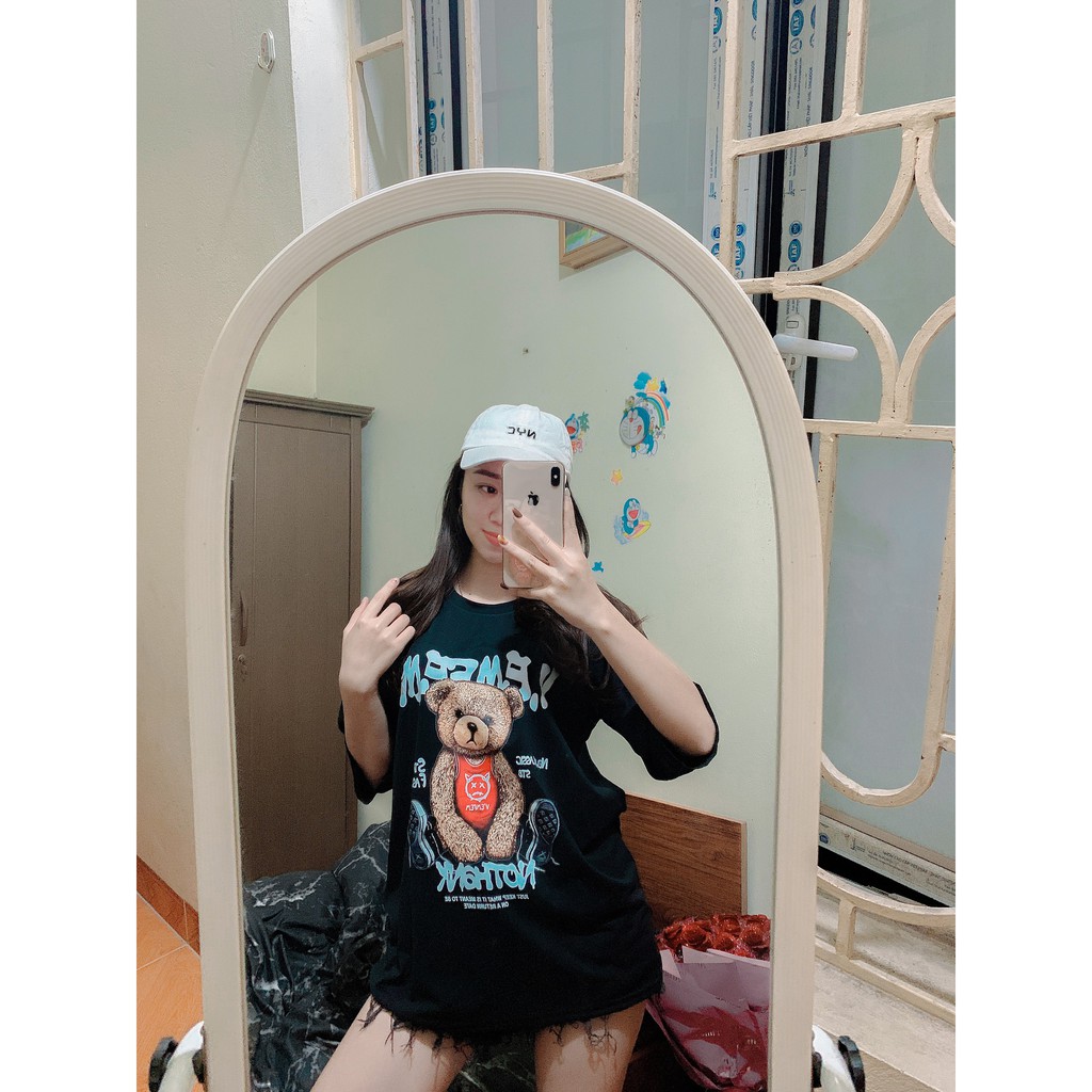 Áo Phông Áo Thun Gấu Nam Nữ Tay Lỡ Oversize(45-70kg)  100% Cotton Co Dãn 4 Chiều ⚡15 Mẫu⚡ Siêu Chất | BigBuy360 - bigbuy360.vn