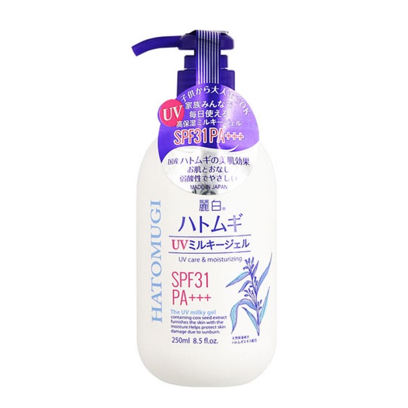 Sữa dưỡng da chống nắng Reihaku Hatomugi UV Milky Gel 250ml