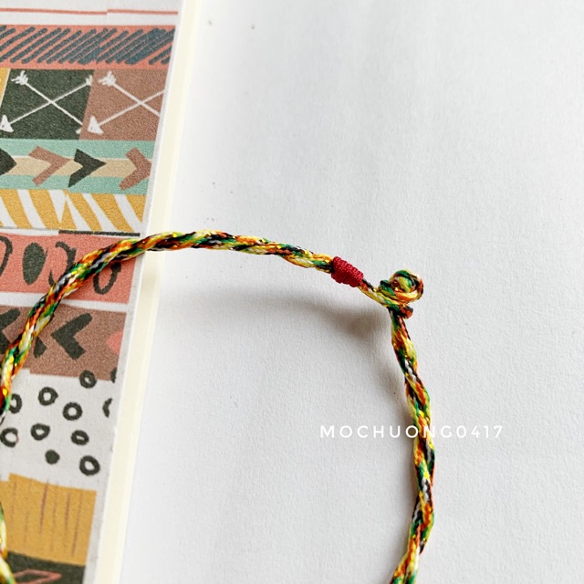 [GIÁ BUÔN] Vòng tay handmade Chỉ Ngũ Sắc may mắn, bình an - PH583