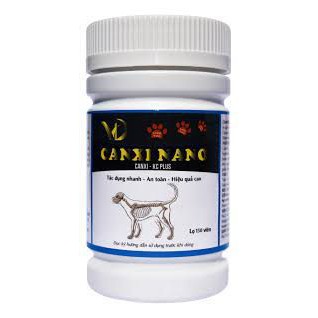 Canxi nano chó mèo cho chó bầu phục hồi bị hạ bàn tai cụp (150viên/lọ)