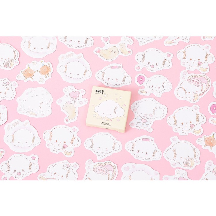 Hộp 45 miếng sticker mẫu thỏ soft mik