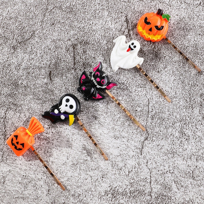 Kẹp Tóc Hình Mèo / Phù Thủy / Cú Hoạt Hình Màu Đen Cho Bé Gái