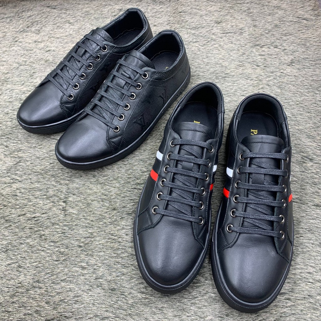 Giầy thể thao nam/sneaker da bò thật thiết kế thời trang nam tính