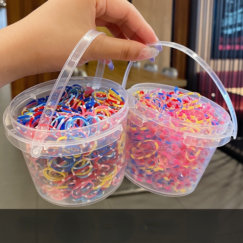 Thun Cột Tóc Dùng Một Lần Độ Co Giãn Cao Màu Sắc Xinh Xắn