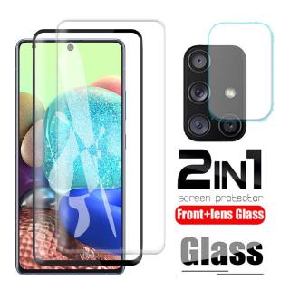 Kính Cường Lực 2 Trong 1 Bảo Vệ Camera Cho Samsung A71 5g Galaxy A 71 Sm-a716f / Ds Sm-a7156 / Dsn