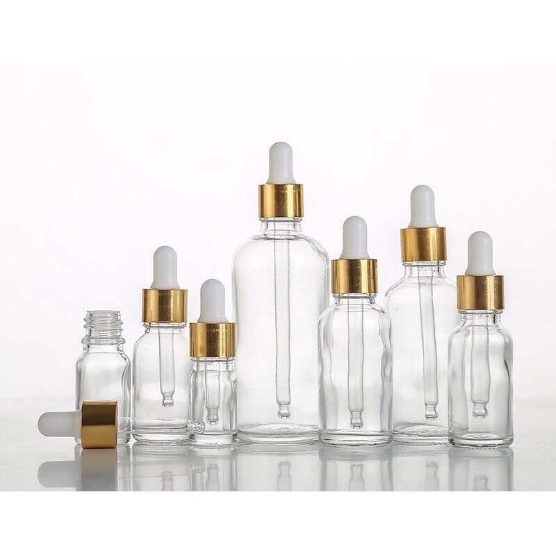Chai đựng serum nút bóp bằng thuỷ tinh