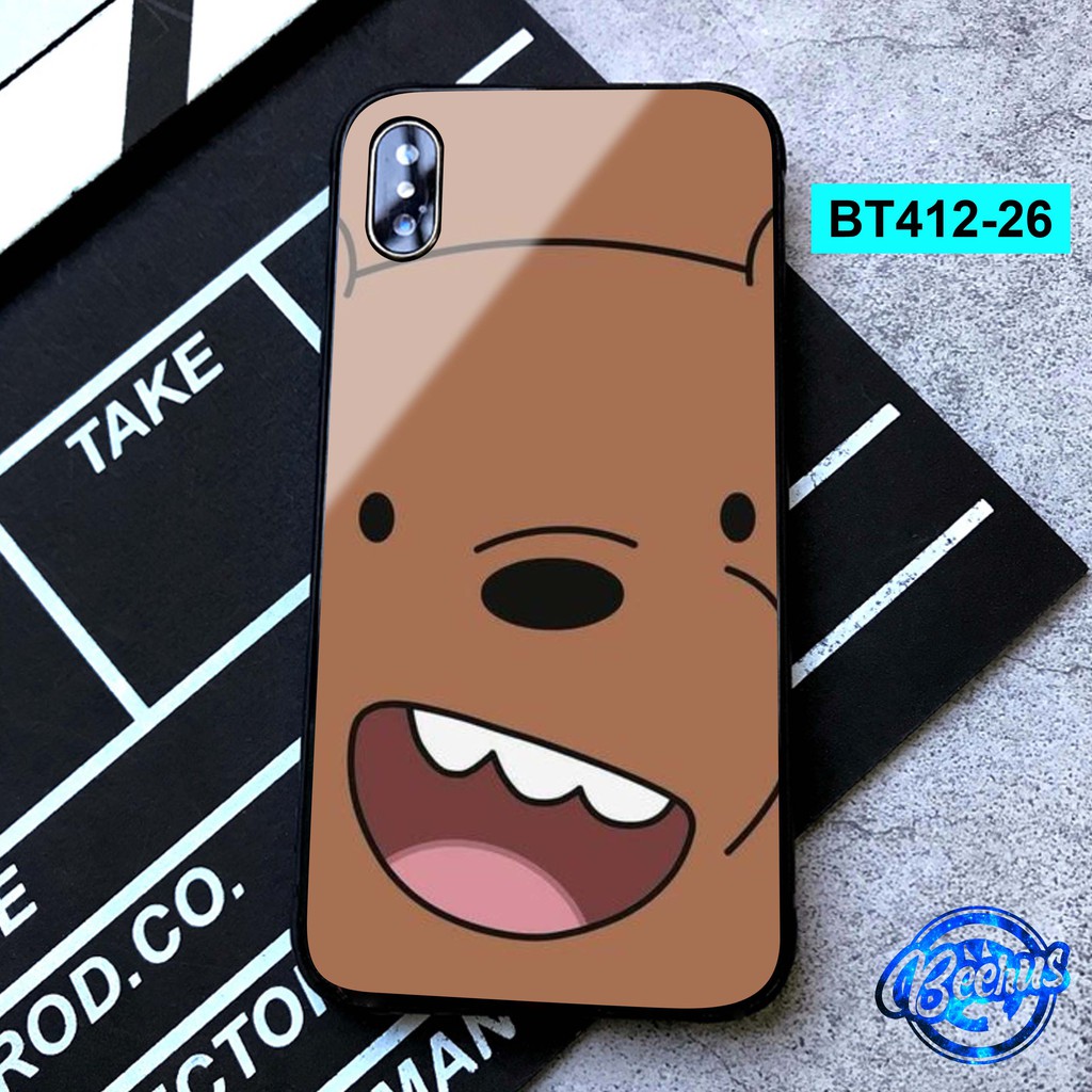 [FREESHIP từ 50K] [ iPhone ] Ốp Lưng Kính Cặp Đôi Ice Bear & Grizzly - Kính chống xước, chất dày đẹp