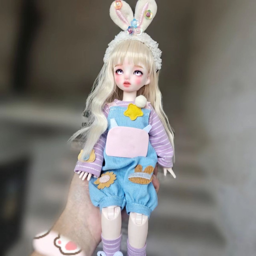 Bộ Đồ Chơi Búp Bê Barbie 3D 30cm 6 Điểm 22 Khớp Có Thể Thay Đổi Mắt Siêu Dễ Thương