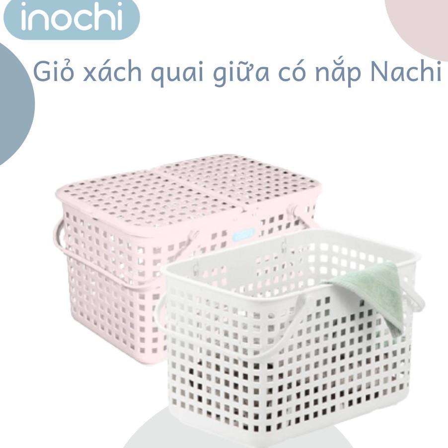 Giỏ Xách Quai Giữa Nachi Nhật Bản - Nhưa Cao Cấp Chắc Chắn Sang Trọng, Gọn Gàng, Đựng Được Đồ Nặng Dễ Lau Chùi