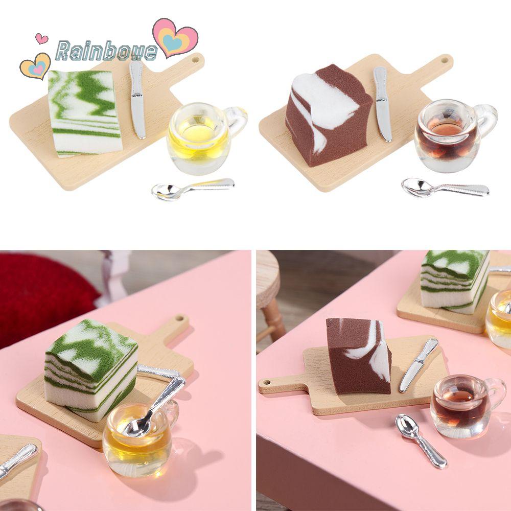 1 Set Mô Hình Bánh Ngọt Chiều Tỉ Lệ 1:12 Dùng Trang Trí Nhà Búp Bê