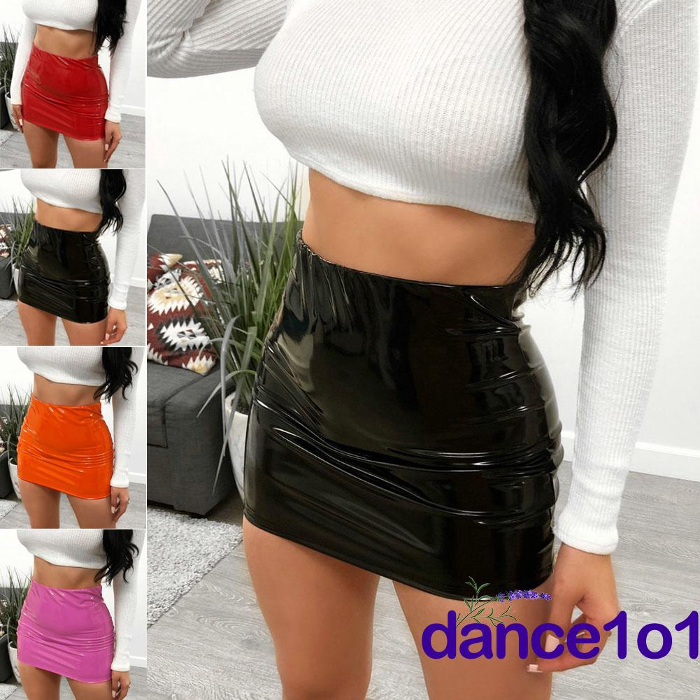 Chân váy da bó sát thời trang gợi cảm