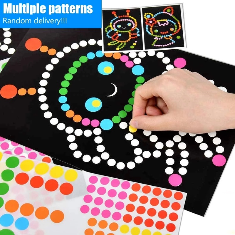 Bộ Đồ Chơi Xếp Hình Dán Hình Động Vật Hoạt Hình Dễ Thương Cho Trẻ Em