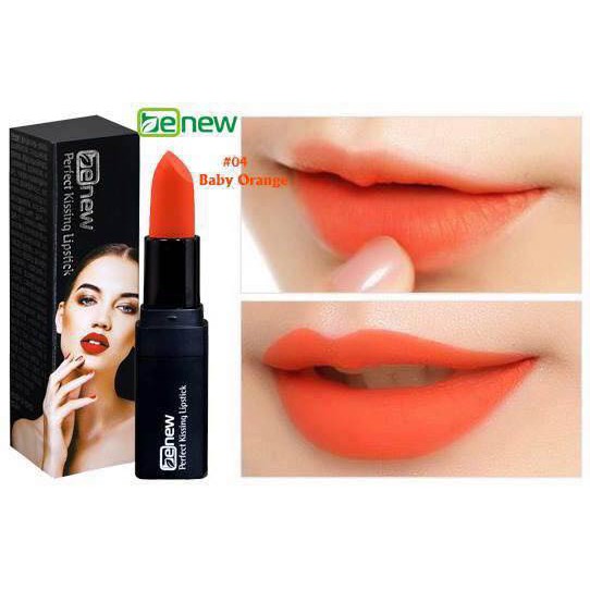 [Son benew] Son lì siêu mềm mượt Perfect Kissing Lipstick Cao cấp Hàn Quốc #01 Pop Pink (Hồng sen đậm) - Hàng chính hãng