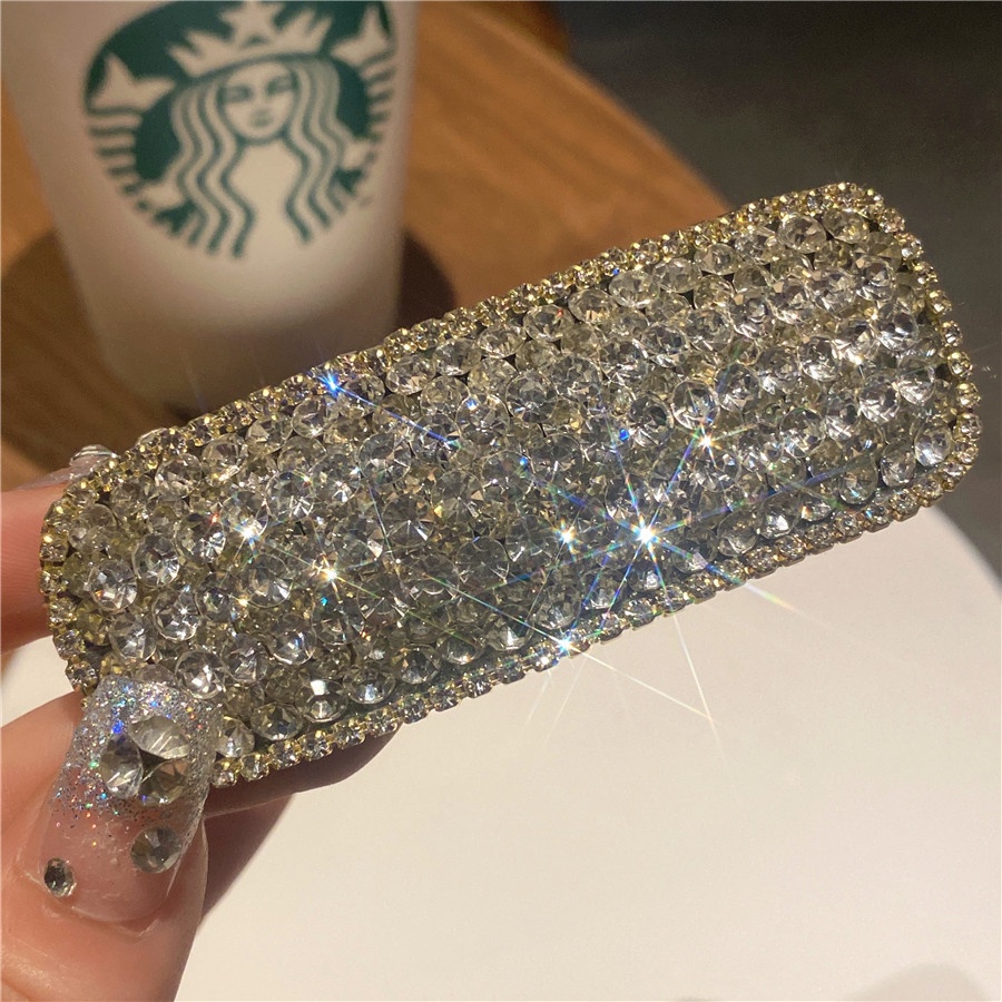 Kẹp tóc mái đính đá lấp lánh phong cách Hàn Quốc thời trang dành cho nữ