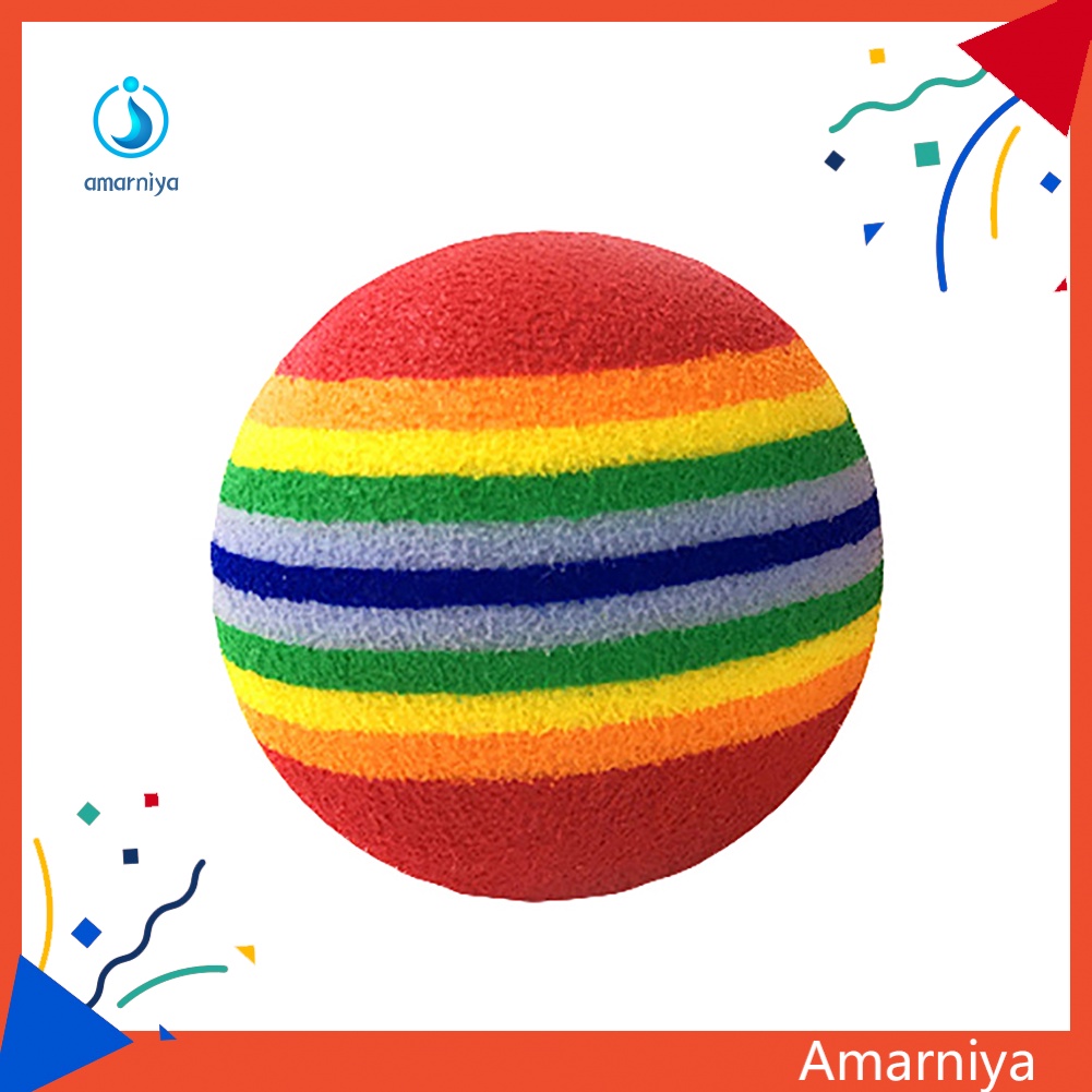 Bóng Gặm Đồ Chơi Màu Cầu Vồng Dành Cho Thú Cưng