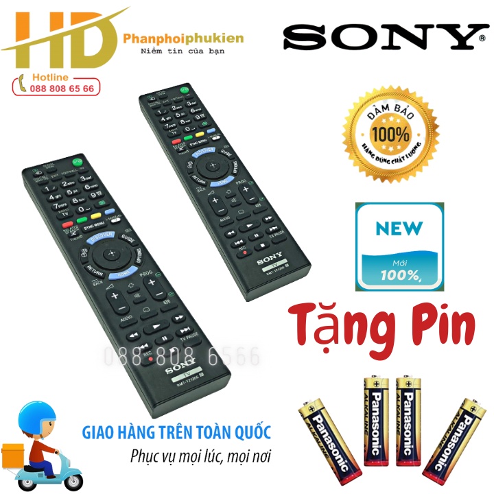 Remote cho TiVi Sony hàng chính hãng