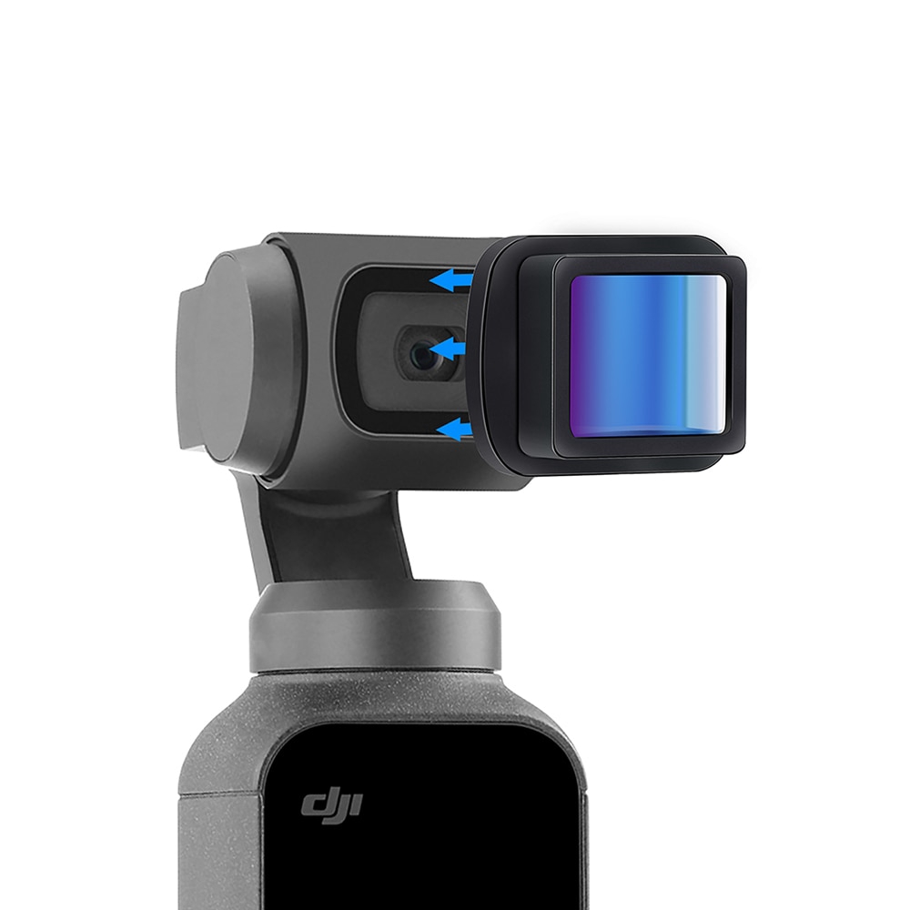 Ulanzi OP-11 1.15X biến hình ống kính cho DJI Osmo Pocket Movie Lens Wide Lens Trực tiếp Filmmaking cho Osmo Pocket Hành động Camera