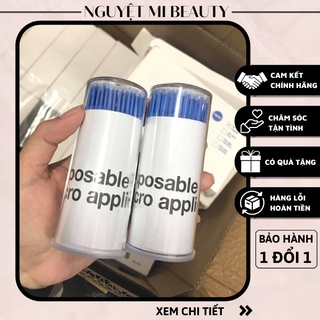 Bông tăm tháo mi(hủ, bịch đầu nhỏ,đầu tăm dài)