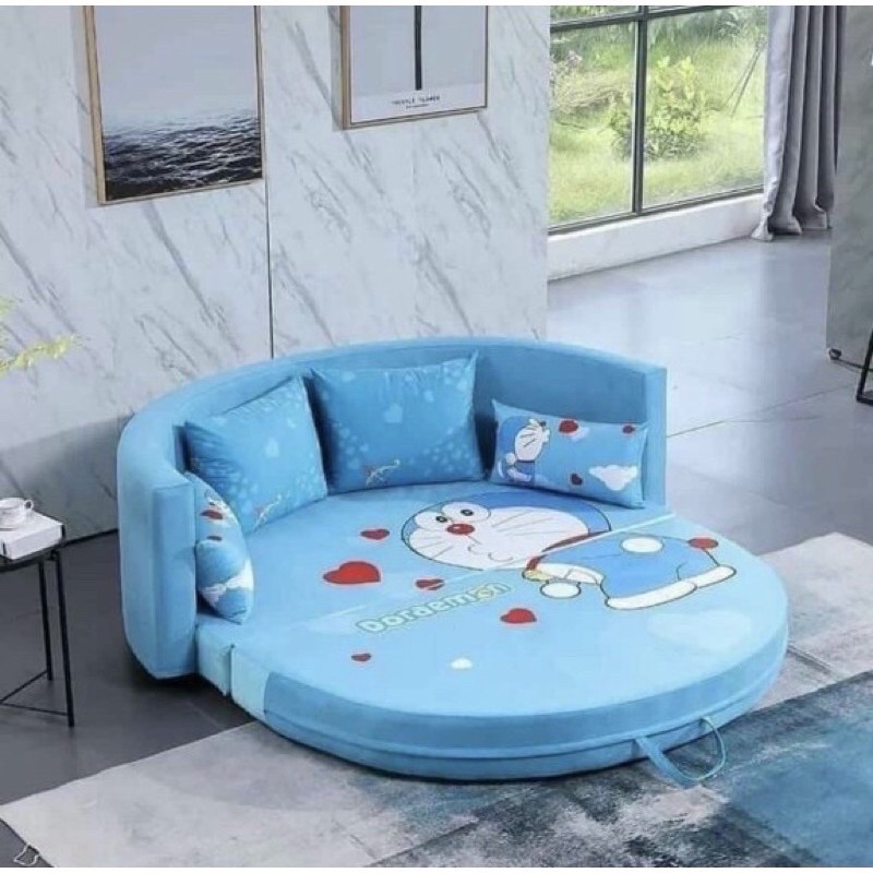 Đệm Sofa tròn cao su non gấp gọn Kt 1M8