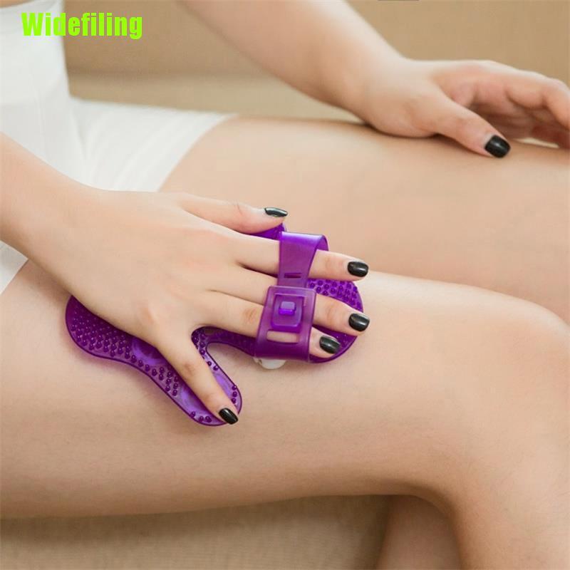 (Hàng Mới Về) Găng Tay Mát Xa Cơ Thể 9 Con Lăn Kim Loại Giúp Thư Giãn Máu
