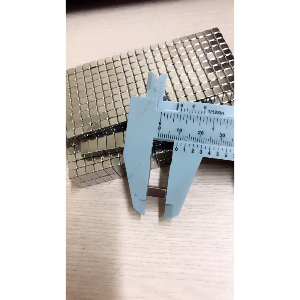 Nam châm viên 10x5x5 mm  , loại nam trắng đất hiếm hình chữ nhật