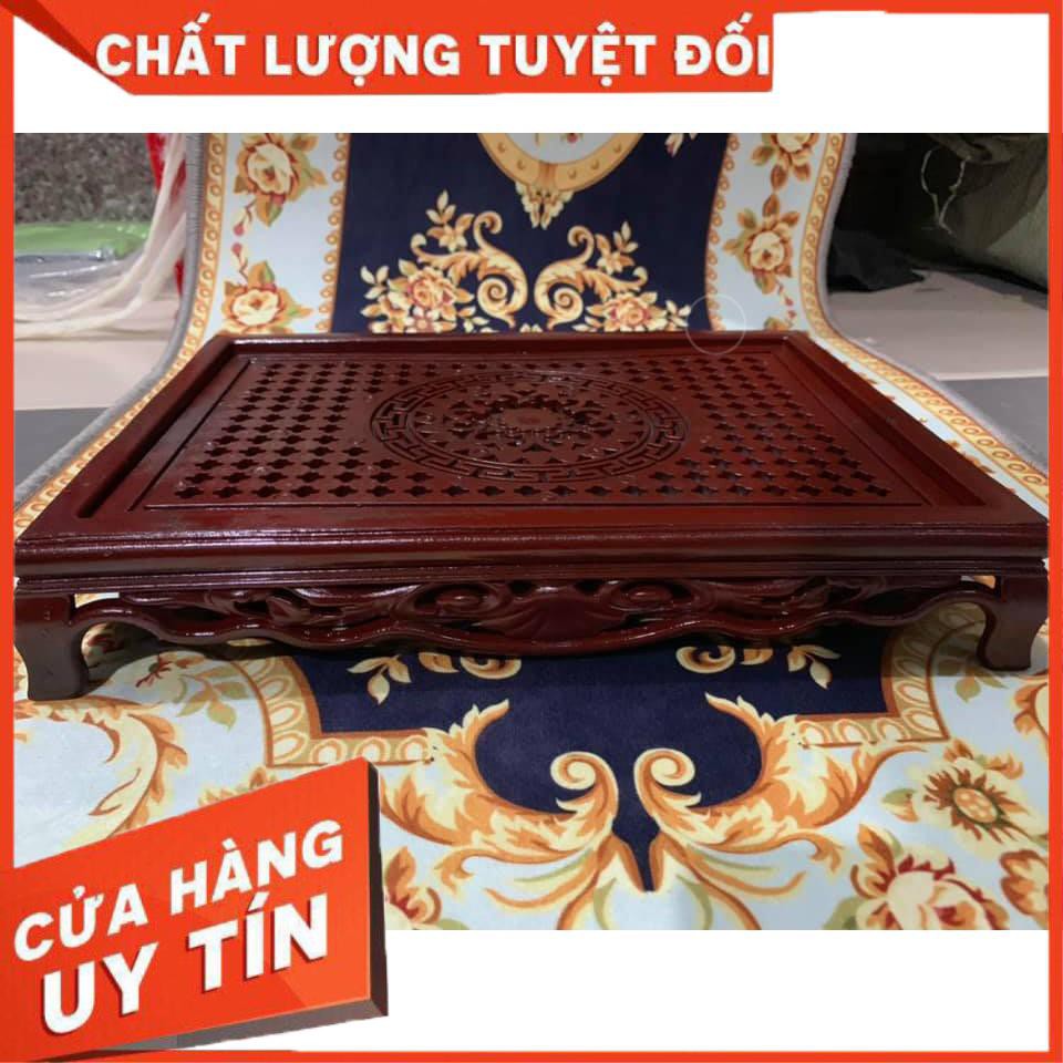 Khay trà nhựa giả gỗ có chân