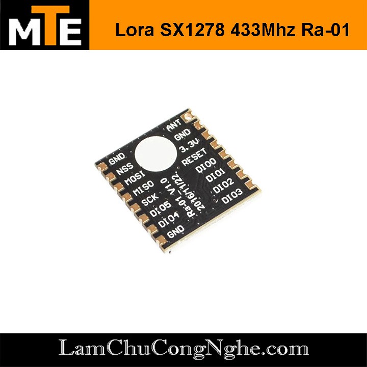 Mạch Thu Phát RF Lora SX1278 433Mhz Ra-01