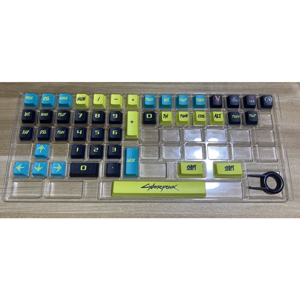 GMK Cyberpunk Keycap, 122 phím PBT Keycaps OEM Cấu hình OEM DYE-SUB Cá nhân hóa GMK Keycaps cho bàn phím cơ / Bàn phím cơ chơi game