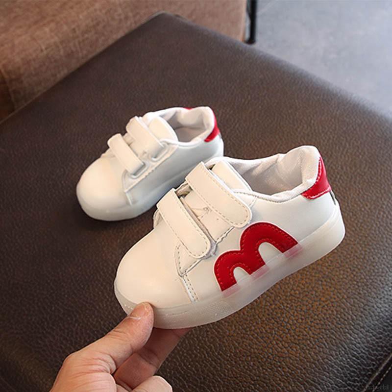 Baby Flashing Lights Sneakers Toddler Kid LED Luminous Shoes Girls Sport Shoes