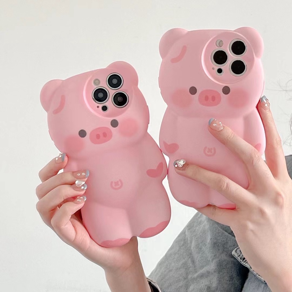 Ốp Điện Thoại Mềm Hình Heo 3D Cho Iphone 14proamx 12 pro max 11 pro max xs max xr x 13proamx plus